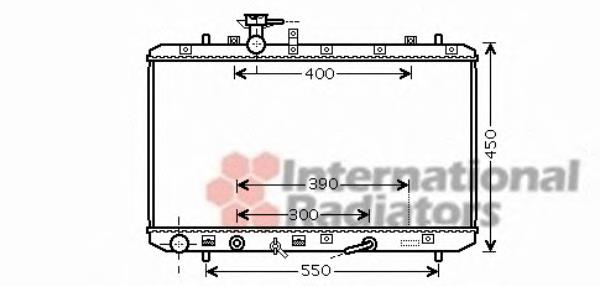 52002085 VAN Wezel Радіатор охолодження двигуна