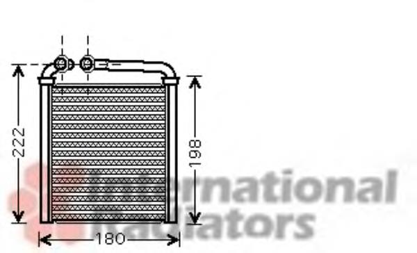 Радіатор пічки (обігрівача) VAN Wezel 58006256 ціна, від 27.75 USD