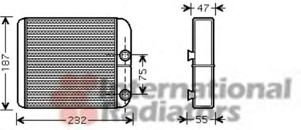 5222N81 Polcar Радіатор опалювача салону