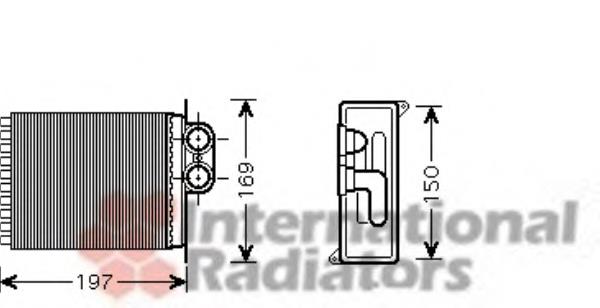 30006400 VAN Wezel радіатор пічки (обігрівача, задній)