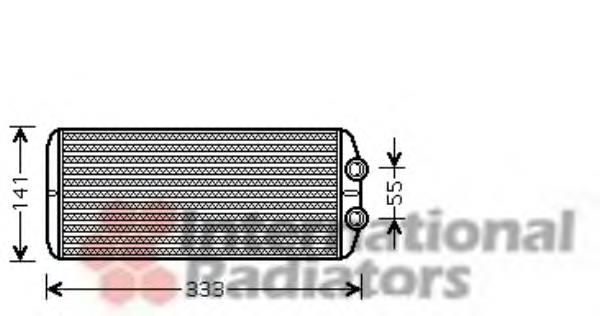Радіатор пічки (обігрівача) VAN Wezel 40006312 ціна, від 26.63 USD