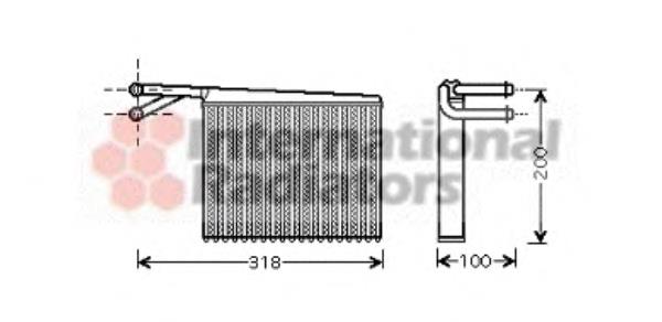 Радіатор пічки (обігрівача) VAN Wezel 30006372 ціна, від 34.89 USD