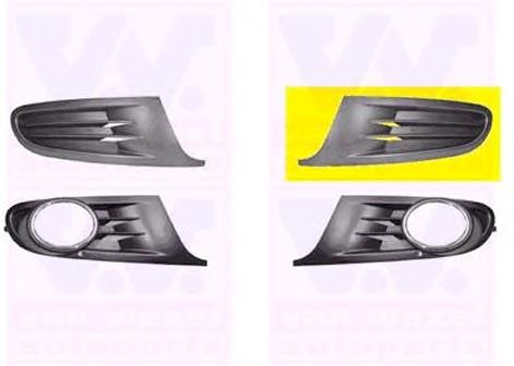 Заглушка/ решітка протитуманних фар бампера переднього, ліва 5863591 VAN Wezel