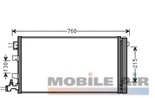 Конденсатор кондиціонера VAN Wezel 43005449 ціна, від 63.39 USD