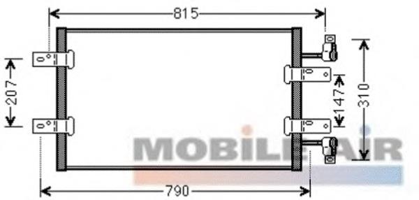 Конденсатор кондиціонера VAN Wezel 43005451 ціна, від 66.09 USD