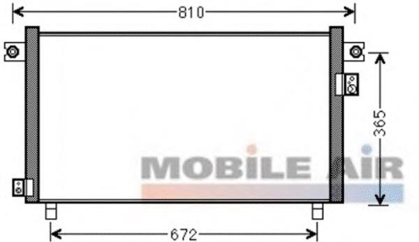 Радіатор кондиціонера 92110VC81A Nissan/Infiniti