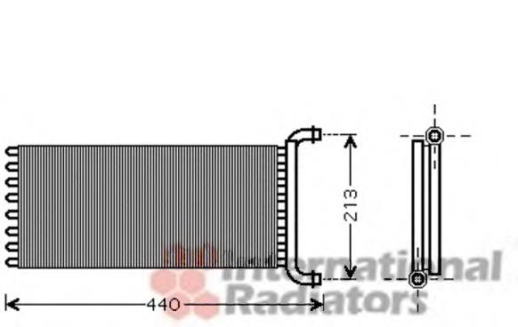 Радіатор пічки (обігрівача) VAN Wezel 30006399 ціна, від 38.00 USD