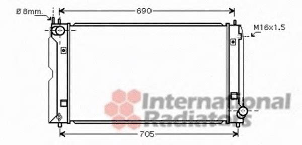 Радіатор охолодження двигуна 53002386 VAN Wezel