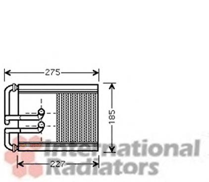 Радіатор пічки (обігрівача) VAN Wezel 82006168 ціна, від 34.45 USD