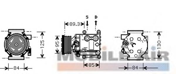 Компресор кондиціонера 6926859 Ford