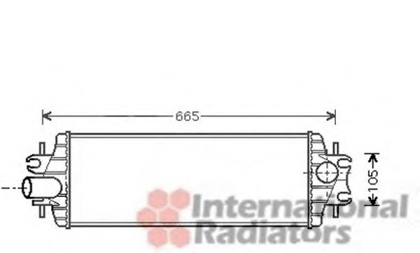 43004358 VAN Wezel радіатор интеркуллера