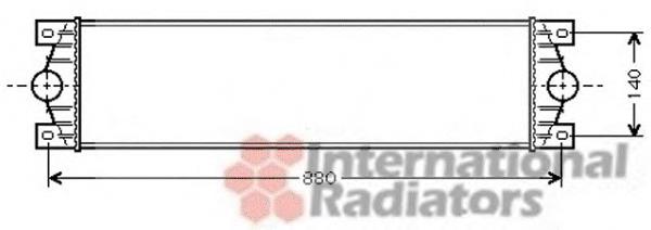 43004359 VAN Wezel радіатор интеркуллера