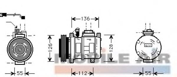 Компресор кондиціонера 64528391137 BMW