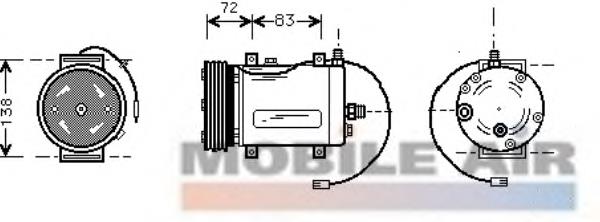 50500619 Fiat/Alfa/Lancia Компресор холодоагенту