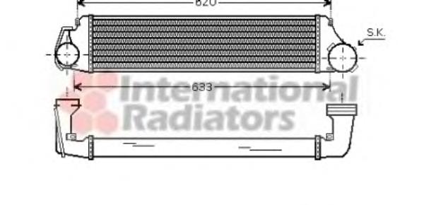 06004282 VAN Wezel радіатор интеркуллера