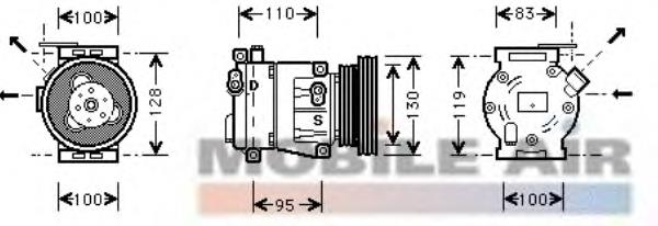 Купити 46757377 Fiat/Alfa/Lancia Компресор кліматичної установки