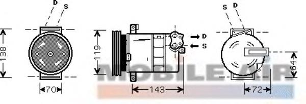 71787480 Fiat/Alfa/Lancia Компресор холодоагенту