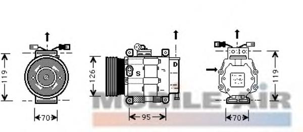 46438576 Fiat/Alfa/Lancia Компресор холодоагенту