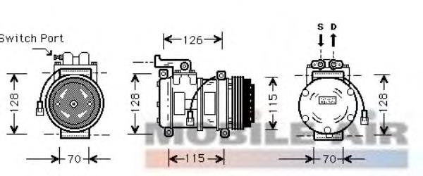 Компресор системи кондиціювання Land Rover BTR4717 ціна, від 478.18 USD