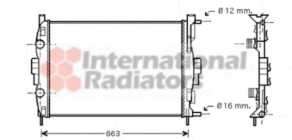 Радіатор основний VAN Wezel 43002307 ціна, від 49.62 USD