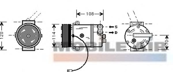 Купити 9174395 Opel Компресор кліматичної установки