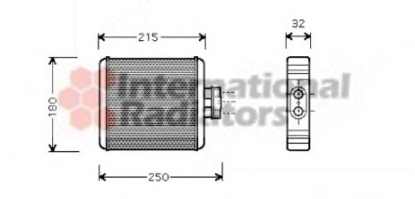 Радіатор пічки (обігрівача) VAN Wezel 58006196 ціна, від 16.52 USD