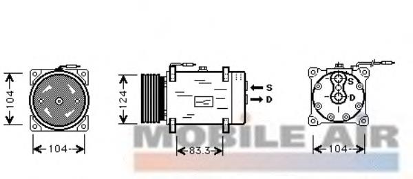 Купити 7700866491 Renault (RVI) Компресор кліматичної установки