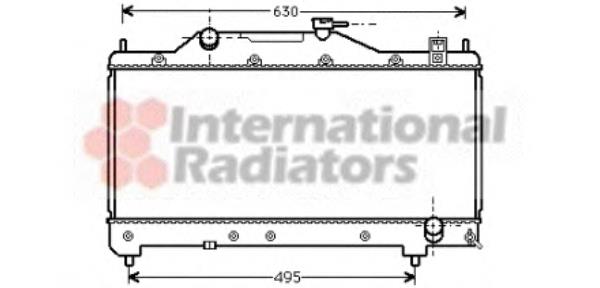 53002283 VAN Wezel Радіатор охолодження двигуна