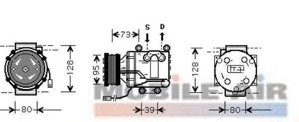 Насос кондиціонера Mazda B22B61450B