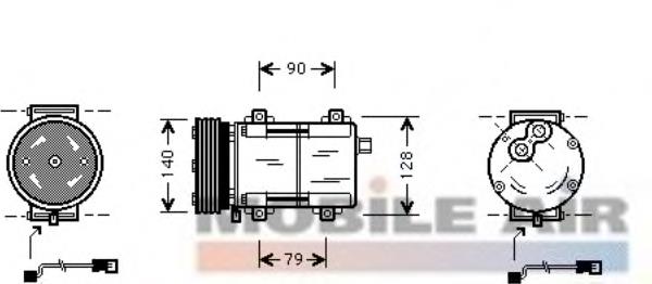 Компресор системи кондиціювання Ford 19D629AE ціна, від 91.27 USD