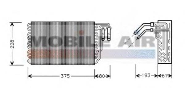 Купити A0008309858 Mercedes Радіатор опалювача салону