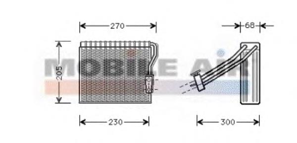 Купити A1688300258 Mercedes Радіатор опалювача салону