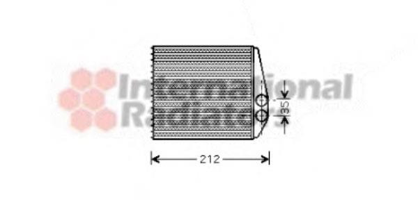 37006354 VAN Wezel радіатор пічки (обігрівача)