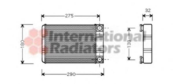 Радіатор пічки (обігрівача) VAN Wezel 30006312 ціна, від 31.79 USD
