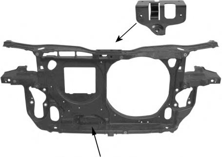 Супорт радіатора в зборі/монтажна панель кріплення фар 3B0805594BB VAG