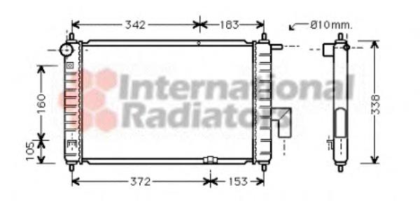 Радіатор основний VAN Wezel 81002046 ціна, від 41.93 USD