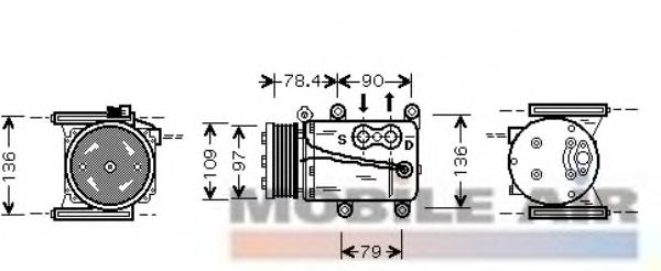 Компресор системи кондиціювання Lucas ACP516 ціна, від 140.70 USD