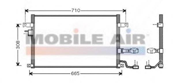 Конденсатор кондиціонера VAN Wezel 81005056 ціна, від 72.79 USD