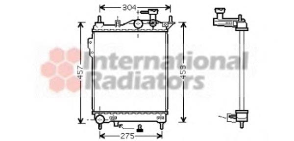 Радіатор основний VAN Wezel 82002099 ціна, від 48.44 USD