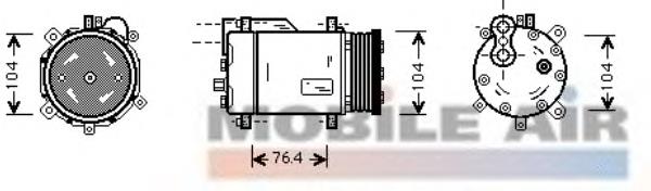 Компресор системи кондиціювання VAG 811031007 ціна, від 50.68 USD