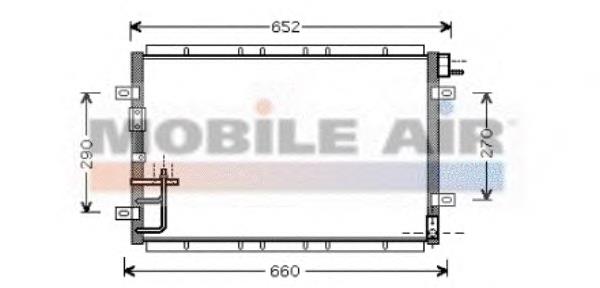 Радіатор кондиціонера 83005030 VAN Wezel