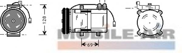 Компресор кондиціонера 977014A151 Hyundai/Kia