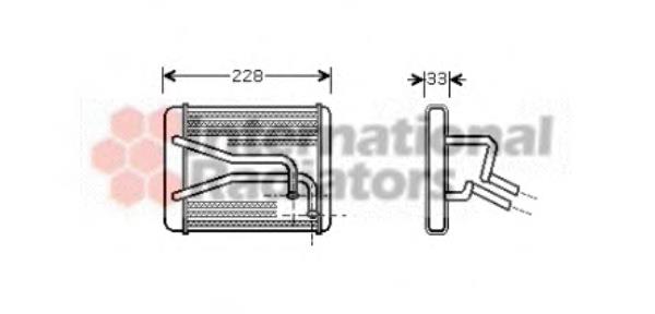 Радіатор пічки (обігрівача) Hyundai/Kia 0K2CE61A10 ціна, від 39.34 USD