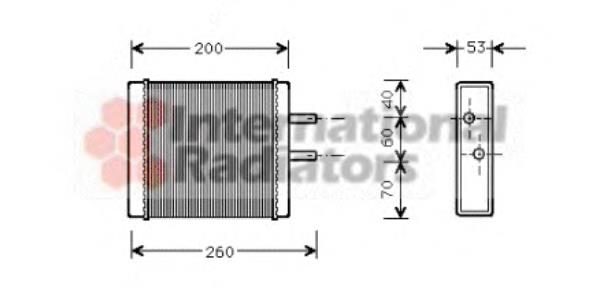 Радіатор пічки (обігрівача) VAN Wezel 83006009 ціна, від 33.83 USD