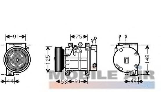 Купити 92600AU01B Nissan/Infiniti Компресор кліматичної установки