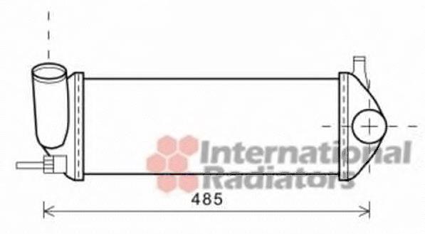 Радіатор интеркуллера 43004471 VAN Wezel