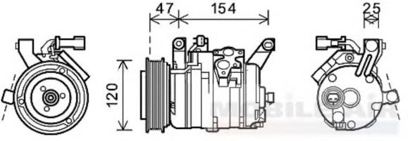 Купити DCP06010 Denso Компресор кліматичної установки
