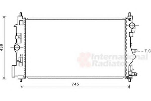 Радіатор основний VAN Wezel 37002599 ціна, від 95.80 USD