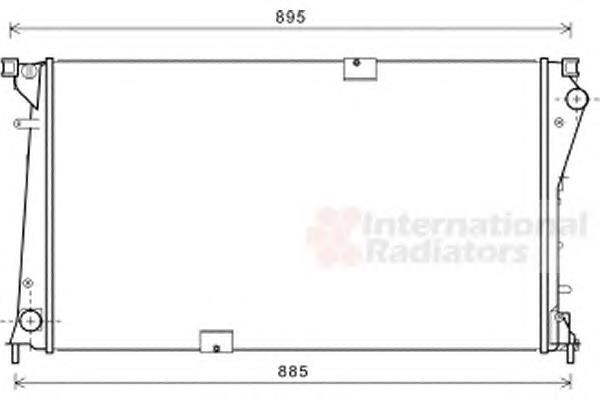 Купити 43002490 VAN Wezel Радіатор двигуна