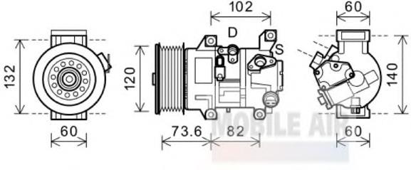 Компресор кондиціонера 5300K610 VAN Wezel